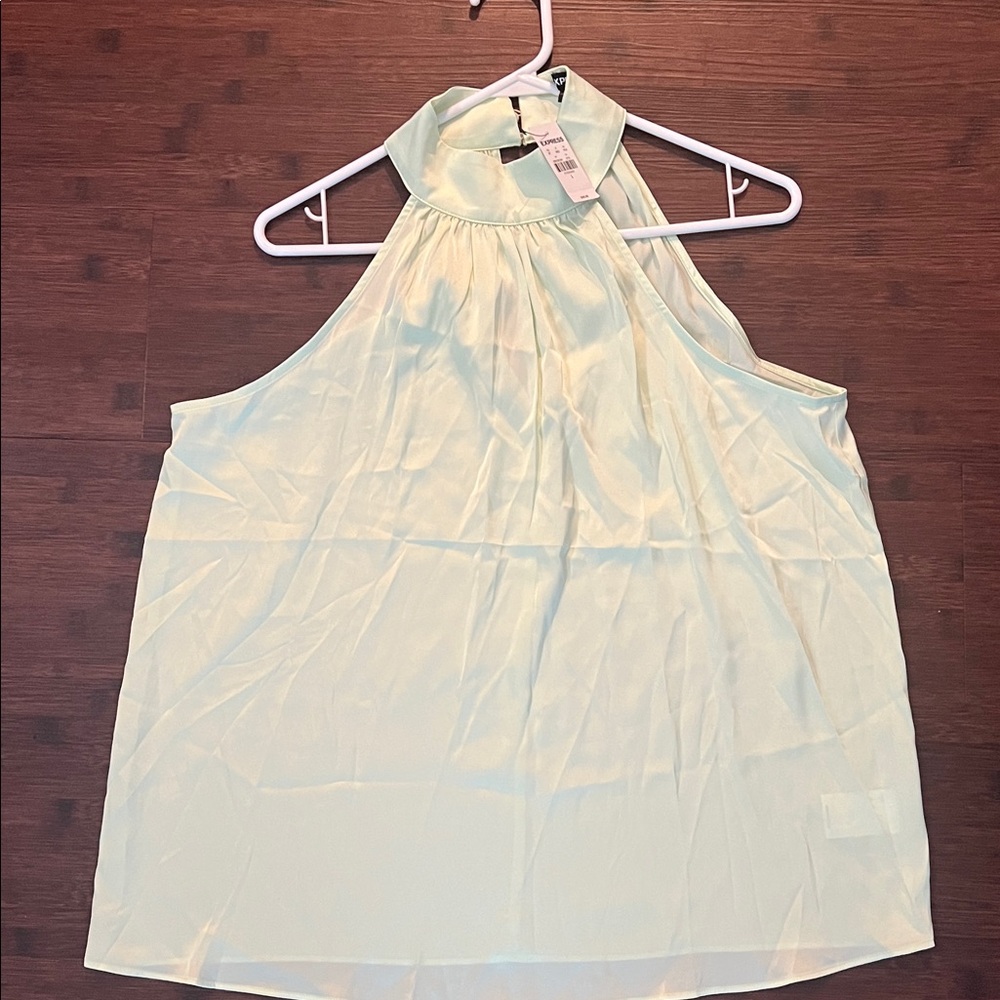 Express Mint Green Halter Camisole